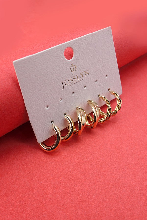 Trio Hoop Earrings